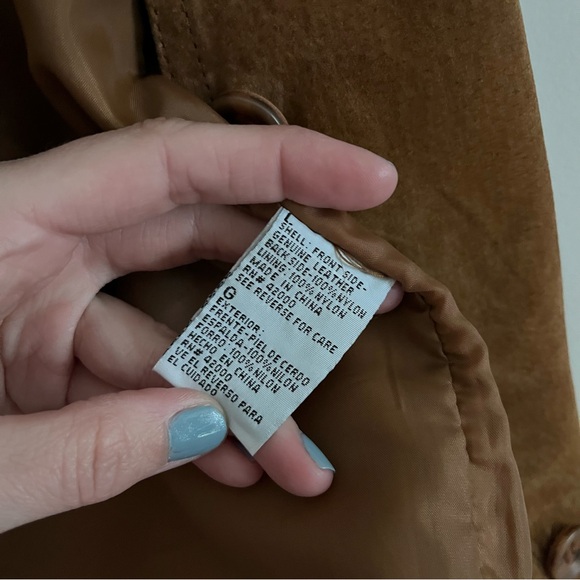 Western Suede Leather Camel Tan Vest Coastal Cowgirl Vintage Leather Vest - Picture 11 of 12